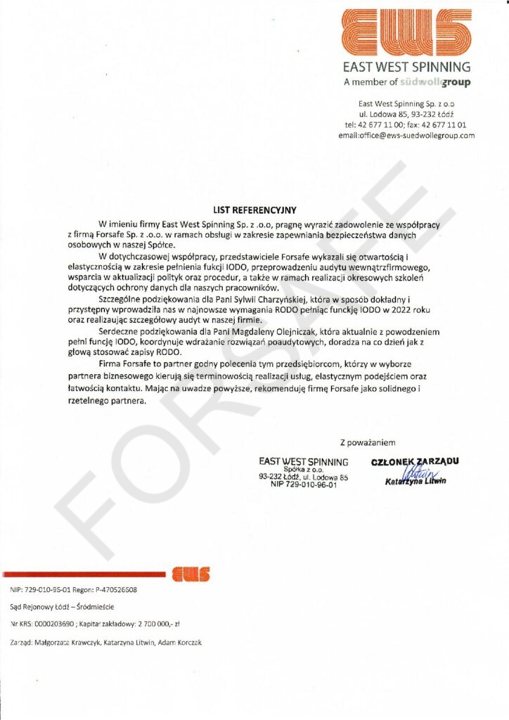 <p>Pełnienie funkcji Inspektora Ochrony Danych</p>
