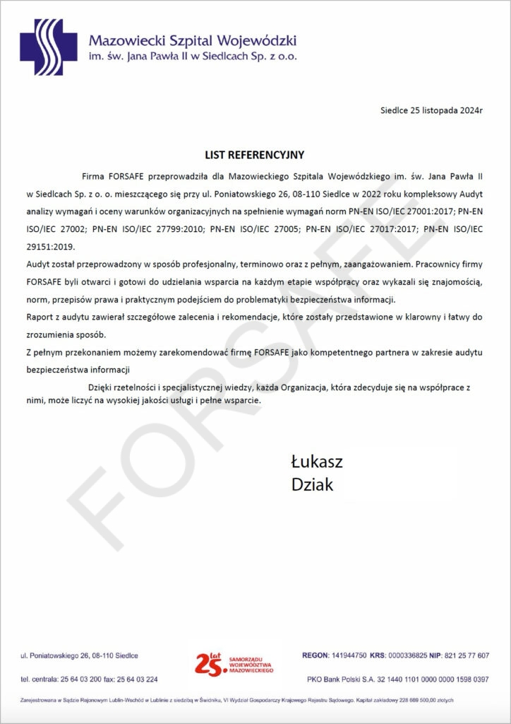 <p>Kompleksowy audyt i wdrożenie SZBI</p>
