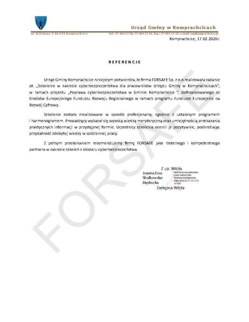 <p>Szkolenie z zakresu cyberbezpieczeństwa</p>
